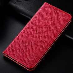 Handytasche Stand Schutzhülle Flip Leder Hülle H15P für Samsung Galaxy A20s Rot