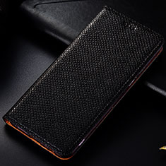 Handytasche Stand Schutzhülle Flip Leder Hülle H15P für Samsung Galaxy A23 4G Schwarz