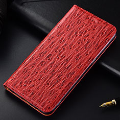 Handytasche Stand Schutzhülle Flip Leder Hülle H15P für Samsung Galaxy A40s Rot