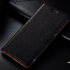 Handytasche Stand Schutzhülle Flip Leder Hülle H15P für Samsung Galaxy M30s Schwarz