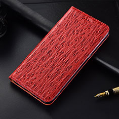 Handytasche Stand Schutzhülle Flip Leder Hülle H16 für Apple iPhone 13 Pro Rot