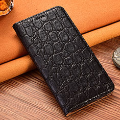 Handytasche Stand Schutzhülle Flip Leder Hülle H16P für Huawei Honor X9b 5G Schwarz