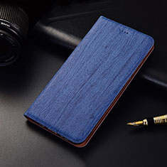 Handytasche Stand Schutzhülle Flip Leder Hülle H18 für Apple iPhone 15 Pro Blau