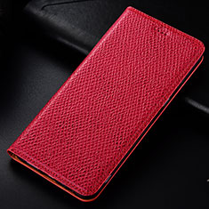 Handytasche Stand Schutzhülle Flip Leder Hülle H18P für Samsung Galaxy A70E Rot