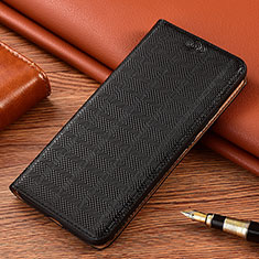 Handytasche Stand Schutzhülle Flip Leder Hülle H20P für Xiaomi Mi Note 10 Lite Schwarz