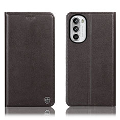 Handytasche Stand Schutzhülle Flip Leder Hülle H21P für Motorola Moto Edge (2022) 5G Braun