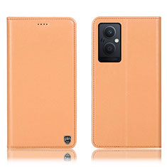 Handytasche Stand Schutzhülle Flip Leder Hülle H21P für Oppo F21s Pro 5G Orange