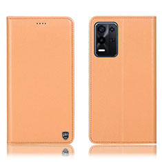 Handytasche Stand Schutzhülle Flip Leder Hülle H21P für Oppo K9X 5G Orange