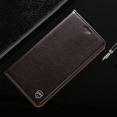 Handytasche Stand Schutzhülle Flip Leder Hülle H21P für Xiaomi Redmi Note 10 5G Braun