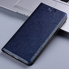 Handytasche Stand Schutzhülle Flip Leder Hülle H22P für Samsung Galaxy A01 Core Blau