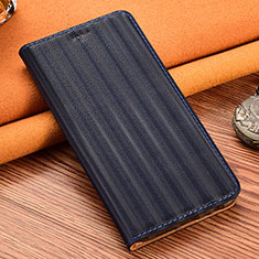 Handytasche Stand Schutzhülle Flip Leder Hülle H23P für Samsung Galaxy A10 Blau