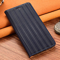 Handytasche Stand Schutzhülle Flip Leder Hülle H23P für Samsung Galaxy Note 20 5G Blau