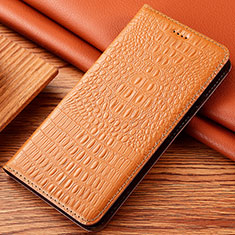 Handytasche Stand Schutzhülle Flip Leder Hülle H24P für Apple iPhone 12 Mini Orange