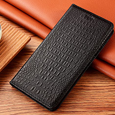 Handytasche Stand Schutzhülle Flip Leder Hülle H24P für Xiaomi Redmi Note 13 Pro+ Plus 5G Schwarz