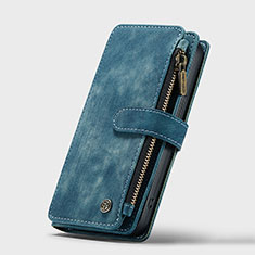 Handytasche Stand Schutzhülle Flip Leder Hülle H28 für Apple iPhone 13 Pro Blau