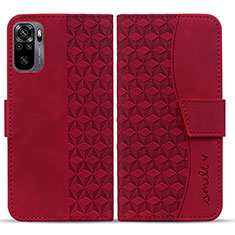 Handytasche Stand Schutzhülle Flip Leder Hülle HF1 für Xiaomi Redmi Note 10 4G Rot