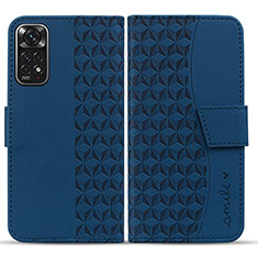 Handytasche Stand Schutzhülle Flip Leder Hülle HF1 für Xiaomi Redmi Note 11 4G (2022) Blau