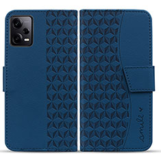 Handytasche Stand Schutzhülle Flip Leder Hülle HF1 für Xiaomi Redmi Note 12 Pro+ Plus 5G Blau