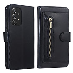 Handytasche Stand Schutzhülle Flip Leder Hülle JDK für Samsung Galaxy A52 4G Schwarz