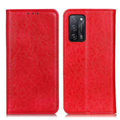 Handytasche Stand Schutzhülle Flip Leder Hülle K01Z für Oppo A53s 5G Rot