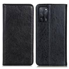 Handytasche Stand Schutzhülle Flip Leder Hülle K01Z für Oppo A56 5G Schwarz