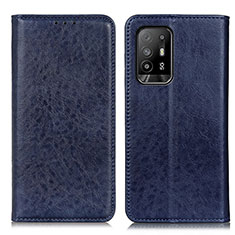 Handytasche Stand Schutzhülle Flip Leder Hülle K01Z für Oppo A94 5G Blau