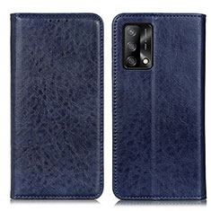 Handytasche Stand Schutzhülle Flip Leder Hülle K01Z für Oppo A95 4G Blau