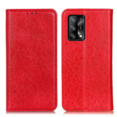 Handytasche Stand Schutzhülle Flip Leder Hülle K01Z für Oppo Reno6 Lite Rot