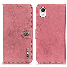 Handytasche Stand Schutzhülle Flip Leder Hülle K01Z für Samsung Galaxy A23e 5G Rosa