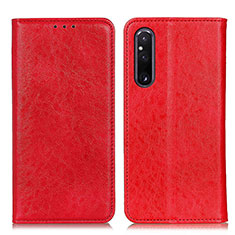 Handytasche Stand Schutzhülle Flip Leder Hülle K01Z für Sony Xperia 1 V Rot