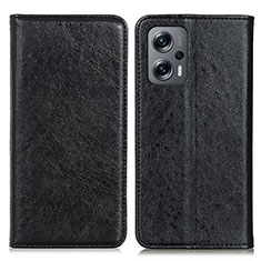 Handytasche Stand Schutzhülle Flip Leder Hülle K01Z für Xiaomi Redmi K50i 5G Schwarz