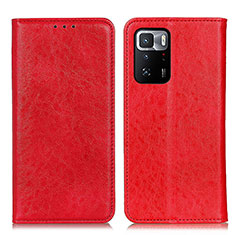 Handytasche Stand Schutzhülle Flip Leder Hülle K01Z für Xiaomi Redmi Note 10 Pro 5G Rot