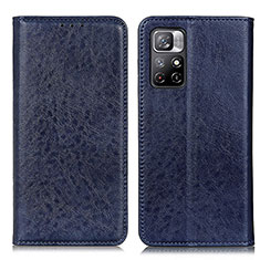 Handytasche Stand Schutzhülle Flip Leder Hülle K01Z für Xiaomi Redmi Note 11 5G Blau