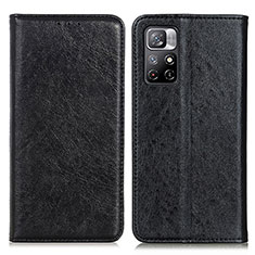 Handytasche Stand Schutzhülle Flip Leder Hülle K01Z für Xiaomi Redmi Note 11T 5G Schwarz