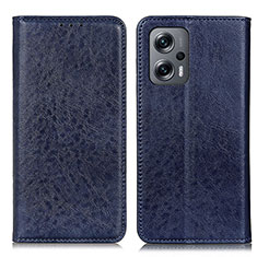 Handytasche Stand Schutzhülle Flip Leder Hülle K01Z für Xiaomi Redmi Note 11T Pro 5G Blau