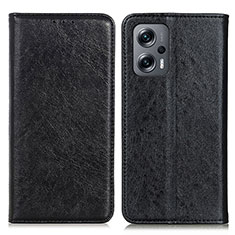 Handytasche Stand Schutzhülle Flip Leder Hülle K01Z für Xiaomi Redmi Note 11T Pro+ Plus 5G Schwarz