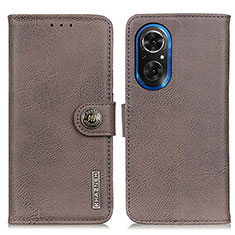 Handytasche Stand Schutzhülle Flip Leder Hülle K02Z für Huawei Honor 50 SE 5G Grau