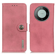 Handytasche Stand Schutzhülle Flip Leder Hülle K02Z für Huawei Mate 60 Pro Rosa