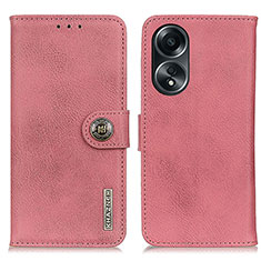 Handytasche Stand Schutzhülle Flip Leder Hülle K02Z für Oppo A78 4G Rosa