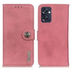 Handytasche Stand Schutzhülle Flip Leder Hülle K02Z für Oppo Reno7 SE 5G Rosa