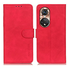 Handytasche Stand Schutzhülle Flip Leder Hülle K03Z für Huawei Honor 50 5G Rot