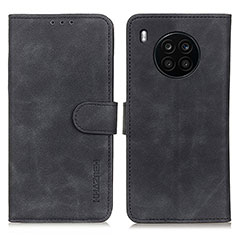 Handytasche Stand Schutzhülle Flip Leder Hülle K03Z für Huawei Honor 50 Lite Schwarz