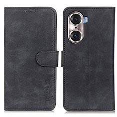 Handytasche Stand Schutzhülle Flip Leder Hülle K03Z für Huawei Honor 60 Pro 5G Schwarz