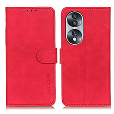 Handytasche Stand Schutzhülle Flip Leder Hülle K03Z für Huawei Honor 70 5G Rot