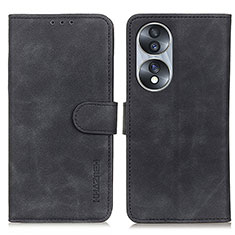 Handytasche Stand Schutzhülle Flip Leder Hülle K03Z für Huawei Honor 70 5G Schwarz