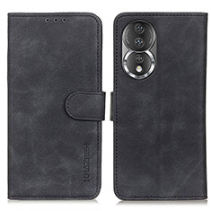 Handytasche Stand Schutzhülle Flip Leder Hülle K03Z für Huawei Honor 80 5G Schwarz