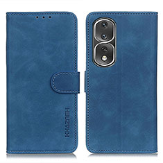 Handytasche Stand Schutzhülle Flip Leder Hülle K03Z für Huawei Honor 80 Pro Flat 5G Blau