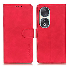 Handytasche Stand Schutzhülle Flip Leder Hülle K03Z für Huawei Honor 90 5G Rot