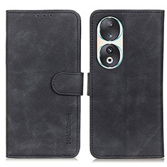 Handytasche Stand Schutzhülle Flip Leder Hülle K03Z für Huawei Honor 90 5G Schwarz