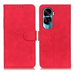 Handytasche Stand Schutzhülle Flip Leder Hülle K03Z für Huawei Honor 90 Lite 5G Rot